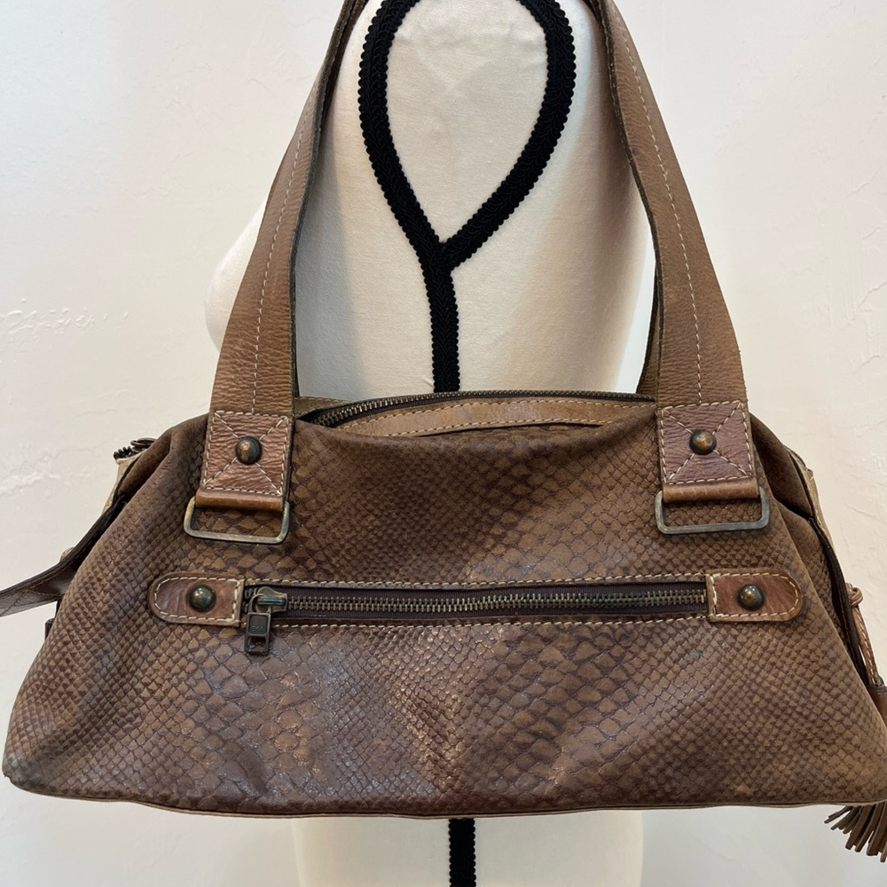 EKA Brown Leather‎ Handbag
